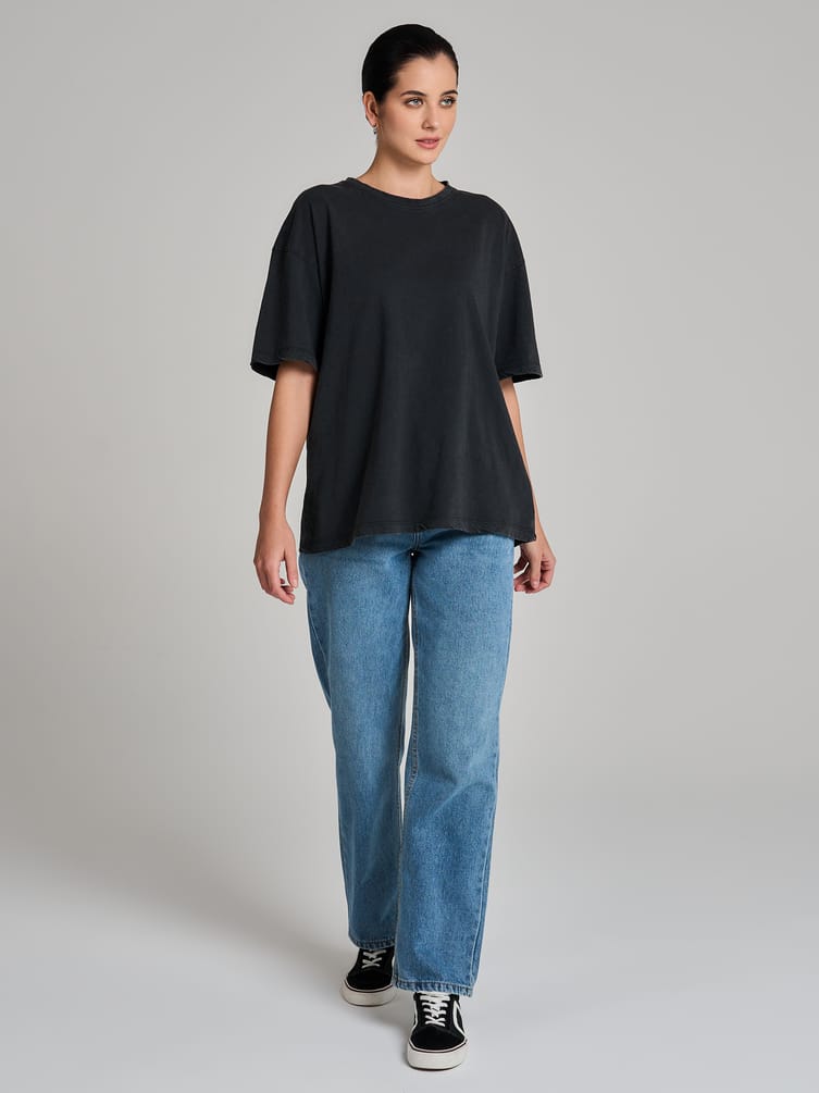 Футболка гранж с вареным эффектом