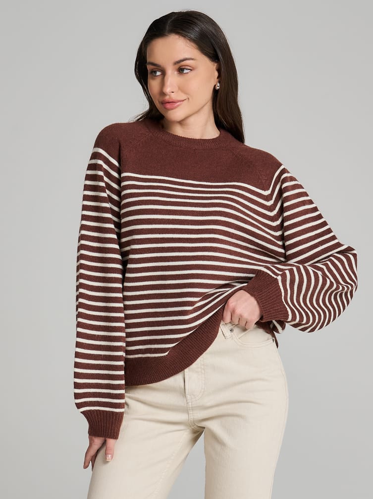 Джемпер трикотажный в полоску