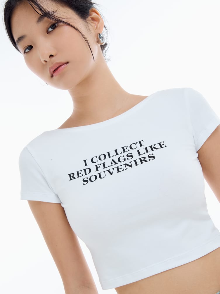 Хлопковая футболка с надписью