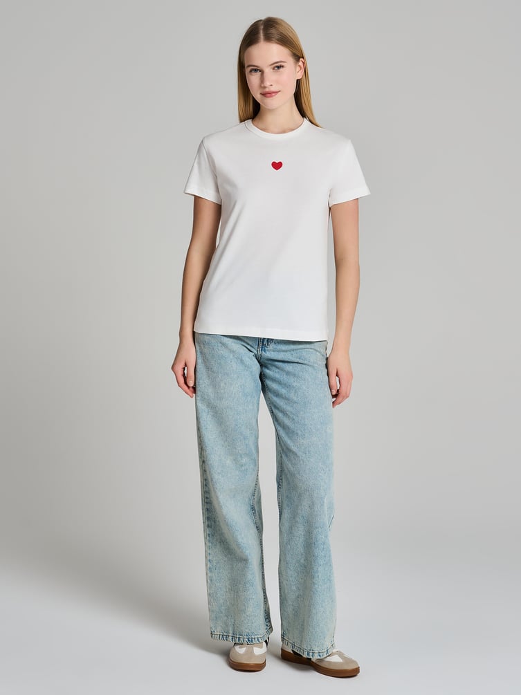 Хлопковая футболка с принтом