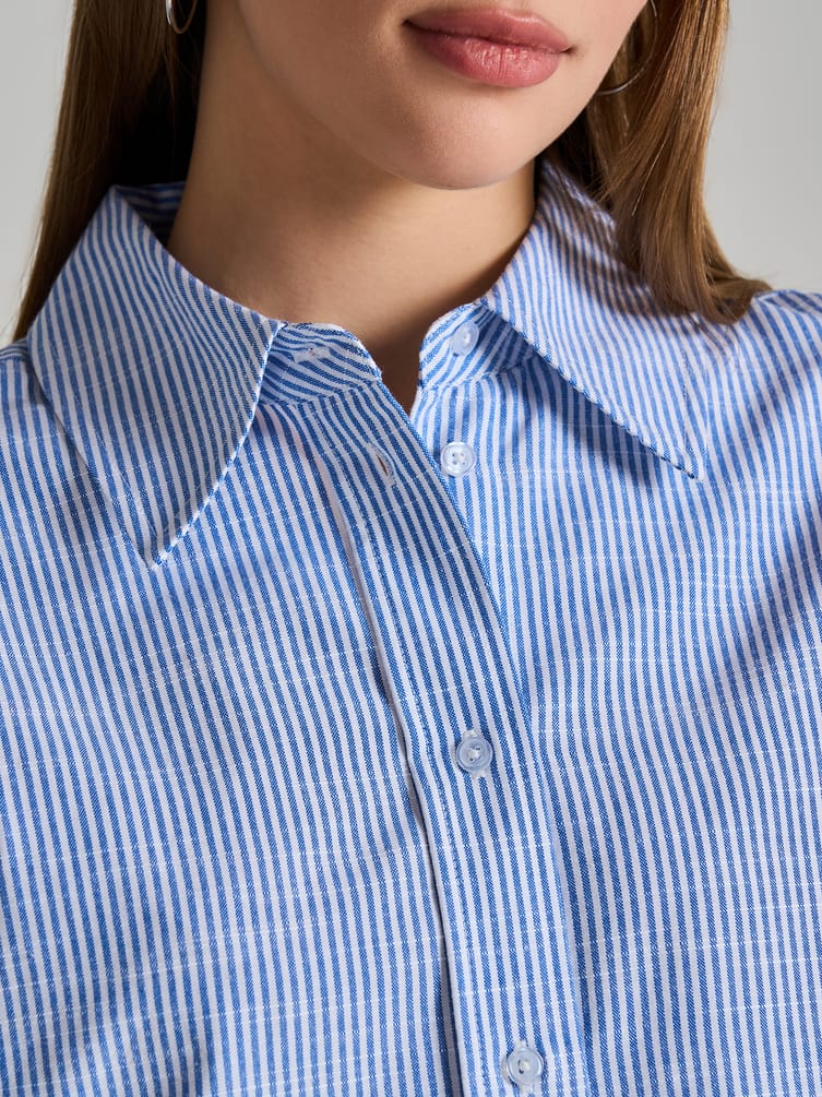Рубашка оверсайз в полоску