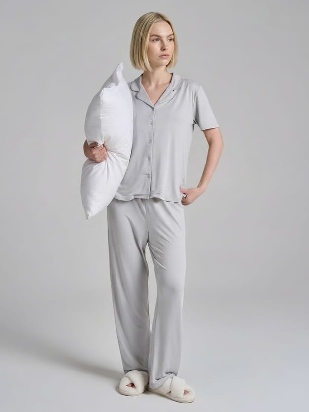 Пижама с рубашкой и брюками