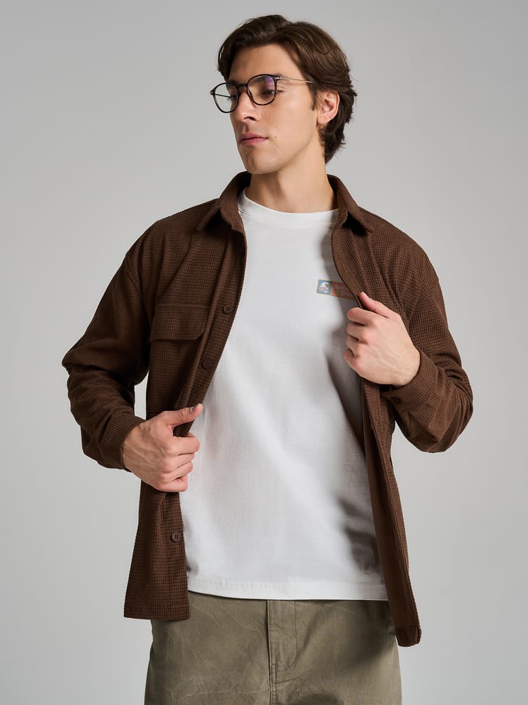 Рубашка вельветовая классическая