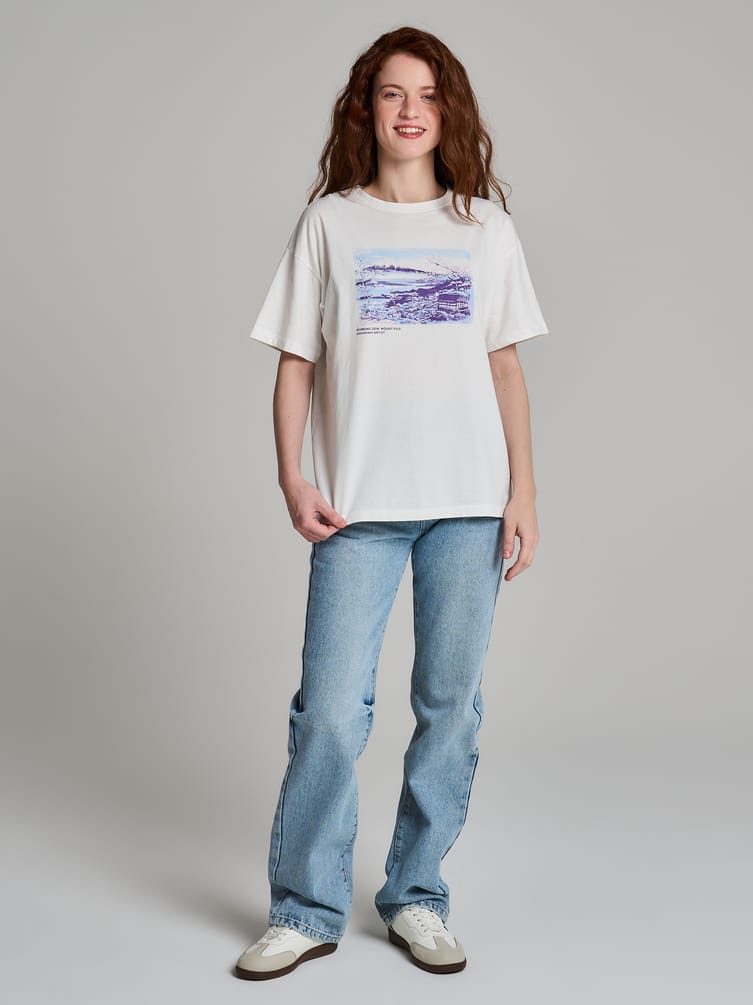 Футболка из хлопка с японским принтом