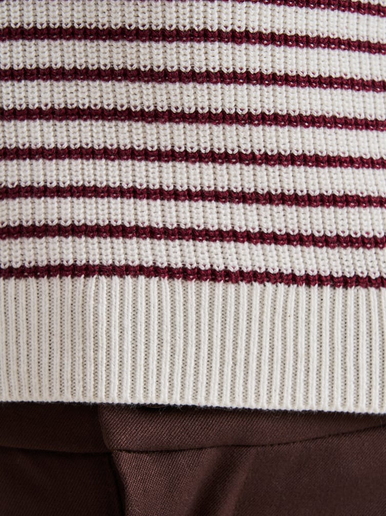 Топ трикотажный в полоску