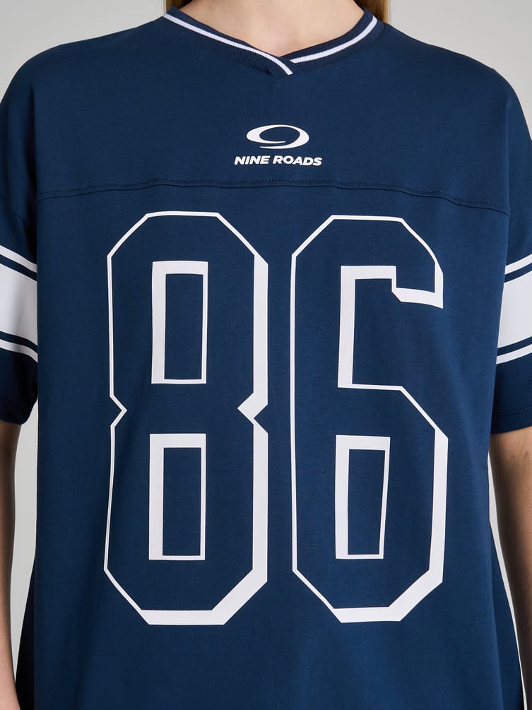 Спортивная футболка оверсайз с надписью