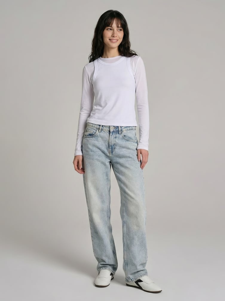 Джинсы прямые классические