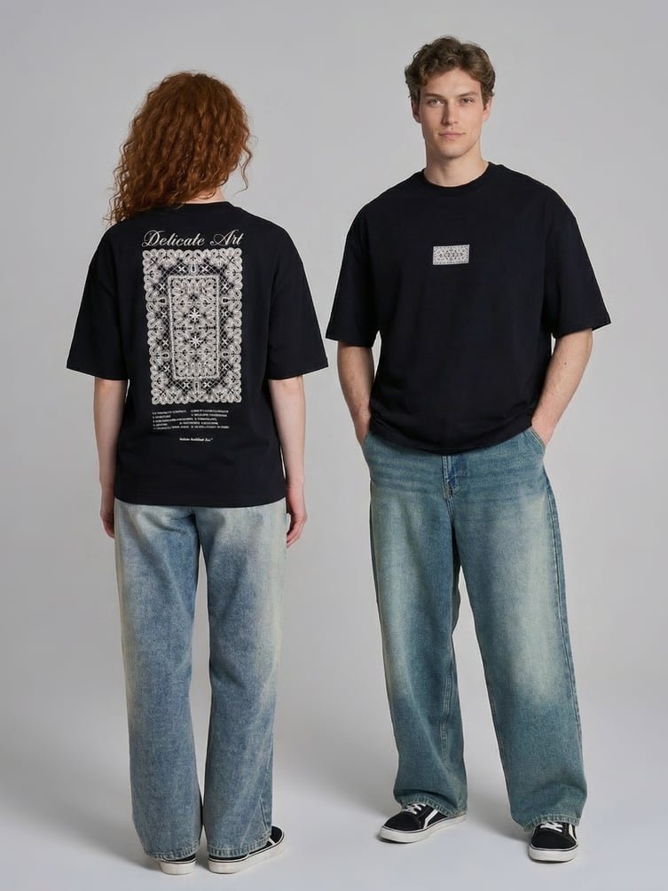 Футболка оверсайз с принтом Russian Vibes