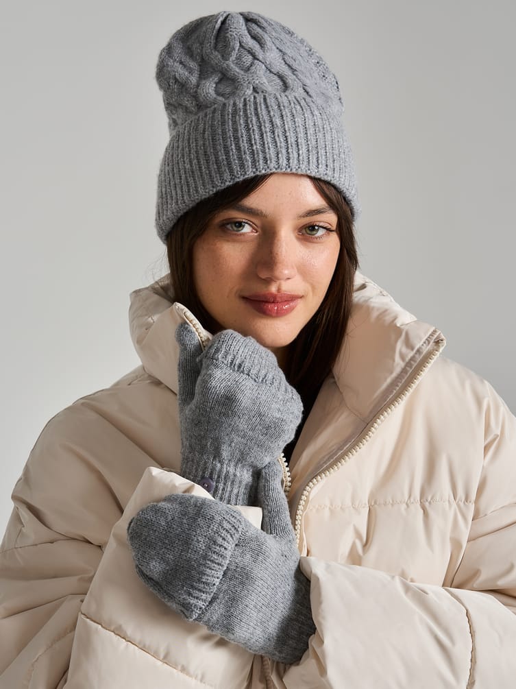 Перчатки с откидным верхом