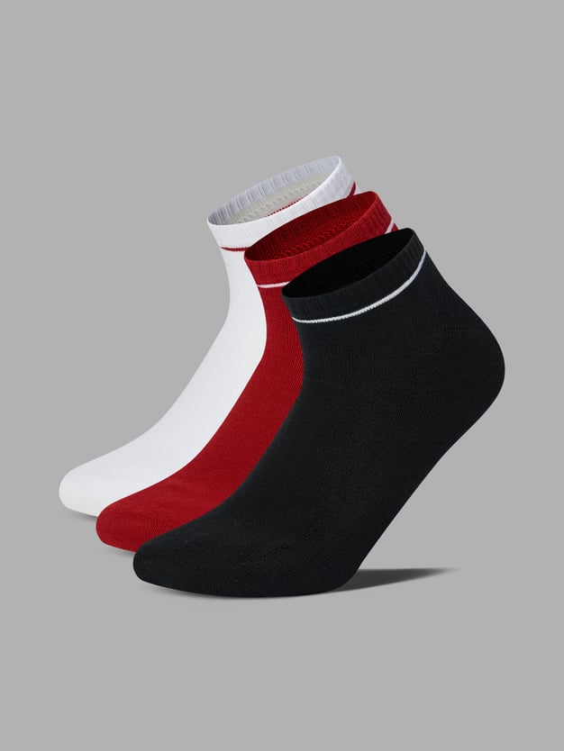 Носки - 3 пары короткие с полоской