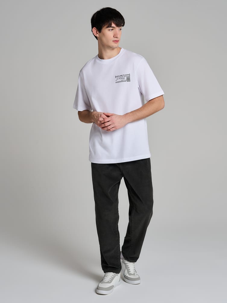 Брюки вельветовые зауженные