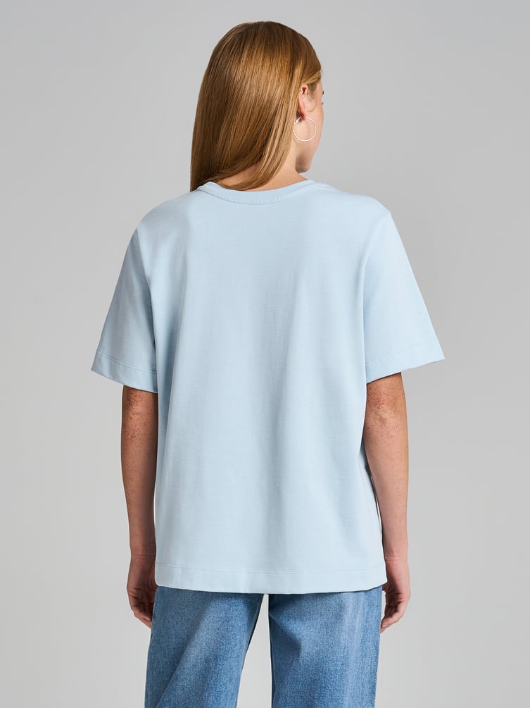 Футболка оверсайз из хлопка с принтом