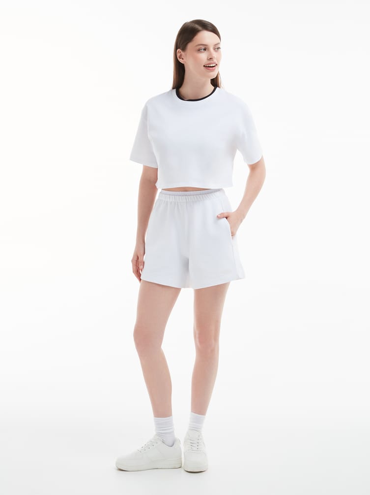 Короткая футболка оверсайз Color Basic