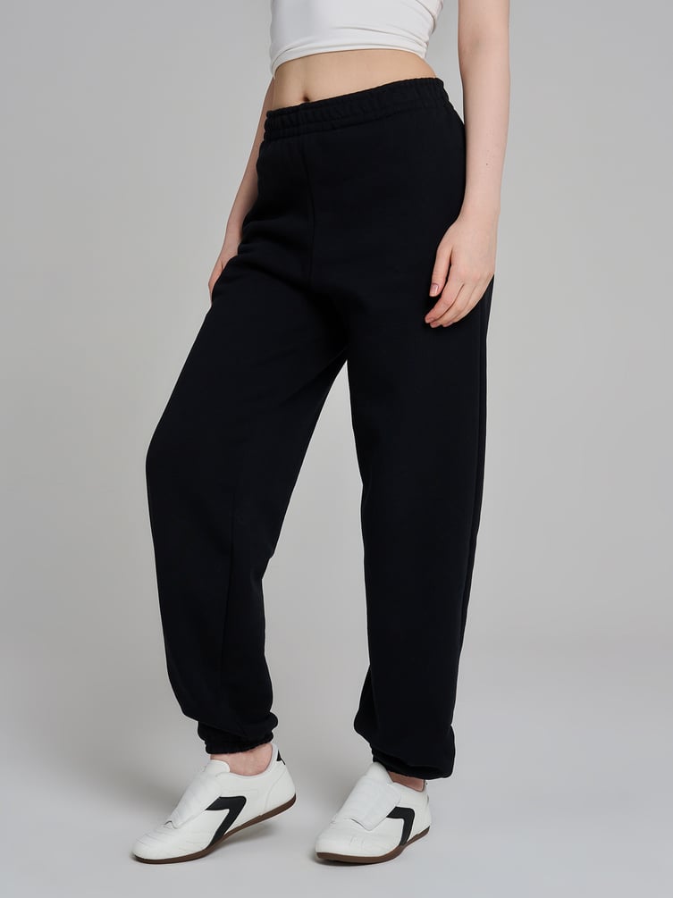 Утепленные брюки джоггеры с начесом