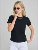 Плотная базовая свободная футболка