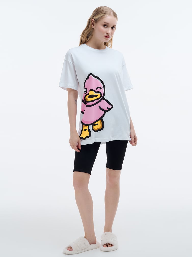 Пижама оверсайз с принтом B.Duck