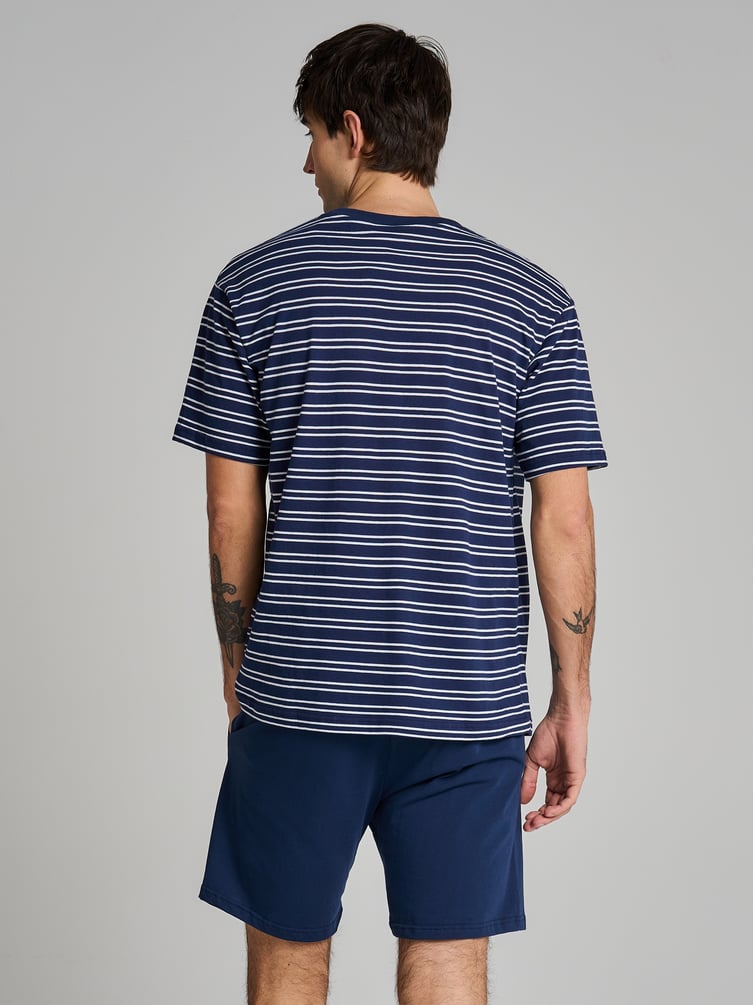 Пижама полосатая с шортами