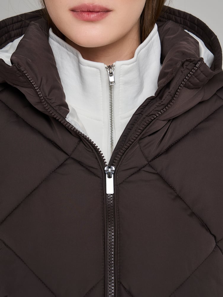 Куртка стеганая с капюшоном