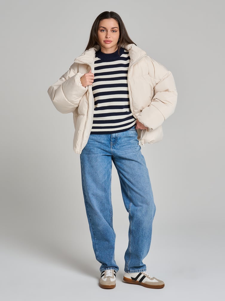 Джемпер трикотажный в полоску