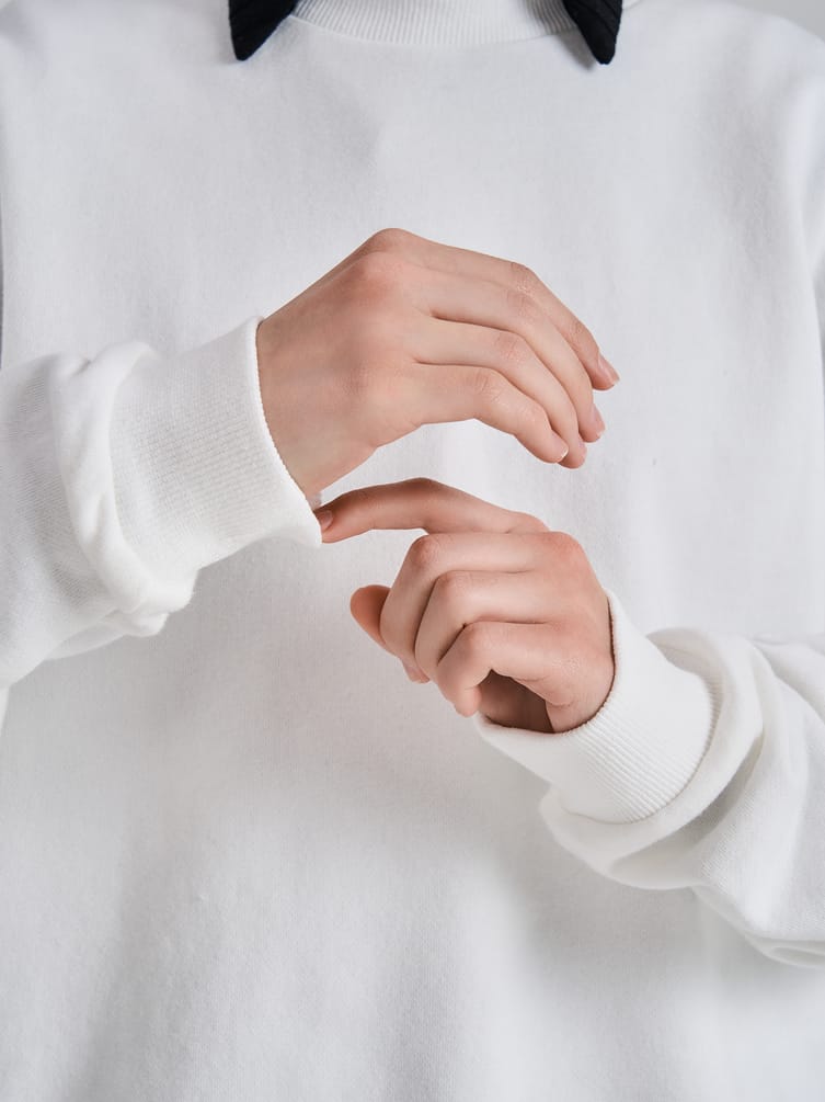 Свитшот однотонный без начеса