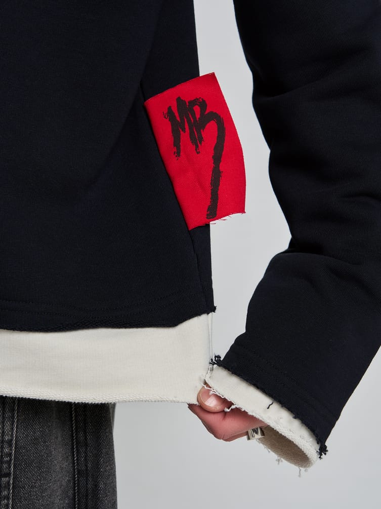 Свитшот оверсайз с принтом Макс Борисов