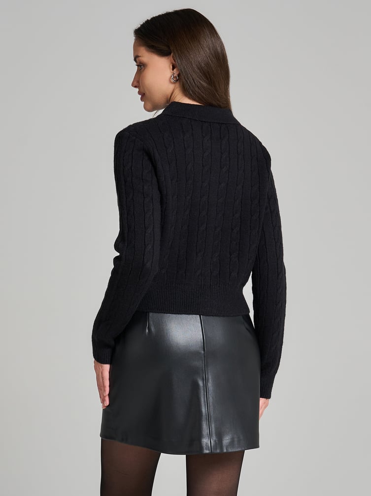 Кардиган на молнии с вышивкой