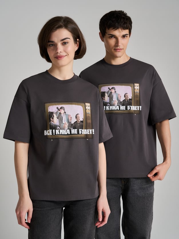Футболка оверсайз с принтом Мосфильм