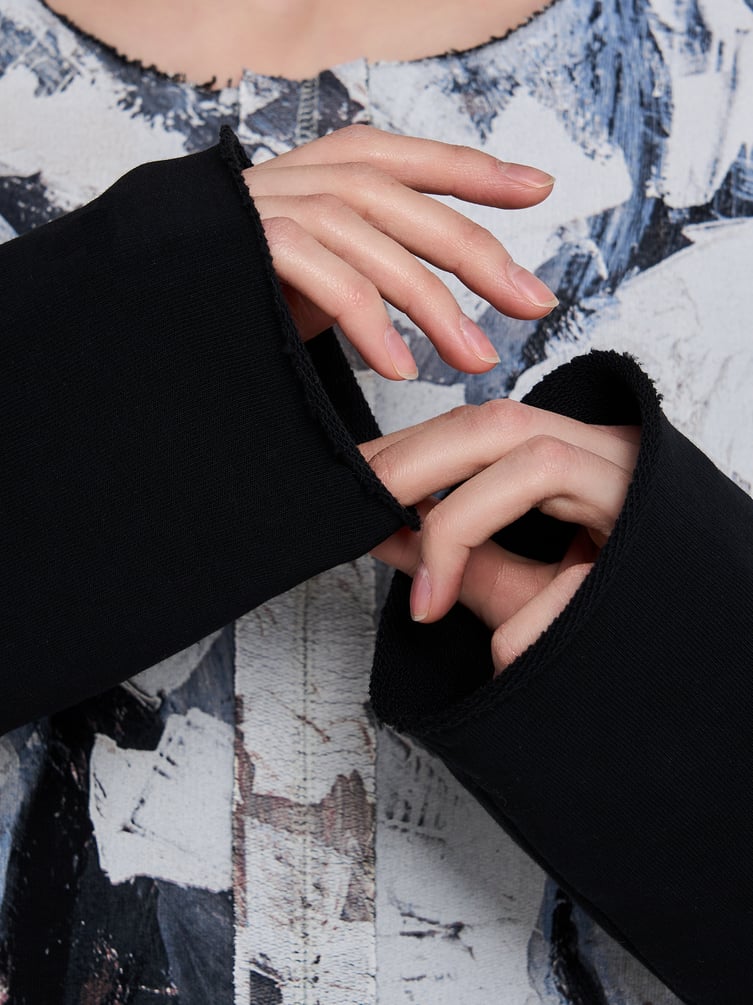 Свитшот оверсайз с принтом Макс Борисов