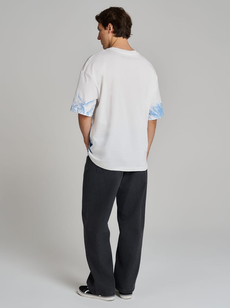 Футболка из хлопка с принтом ангела