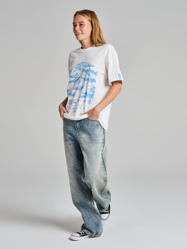 Футболка с принтом гор