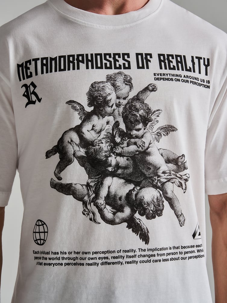 Футболка с принтом ангелов