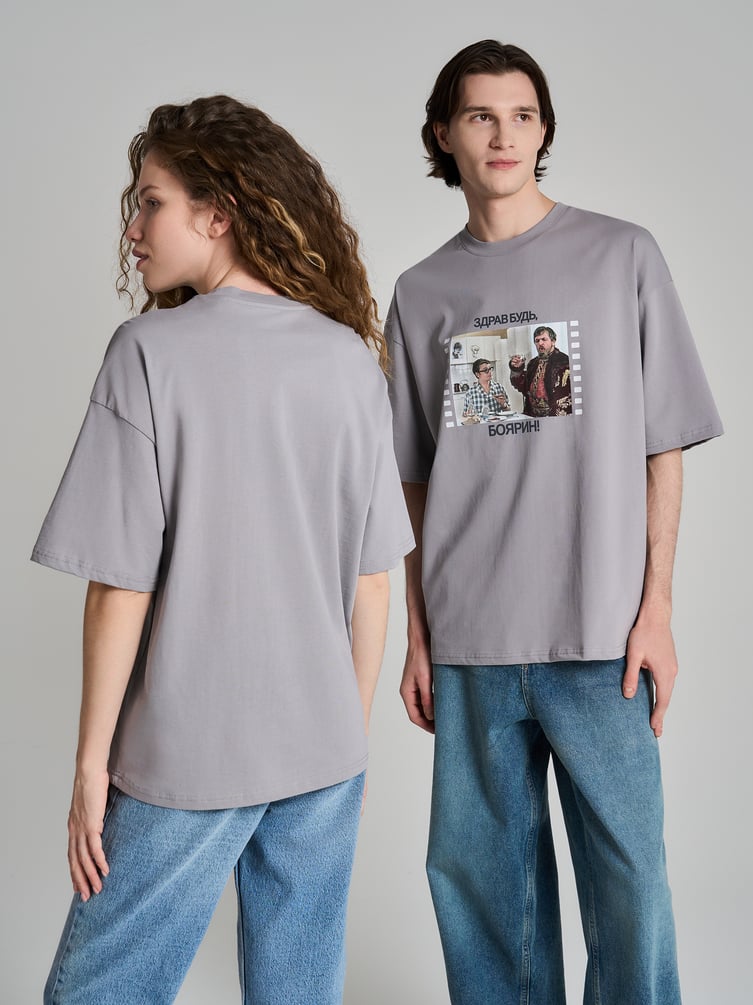 Футболка оверсайз с принтом Мосфильм