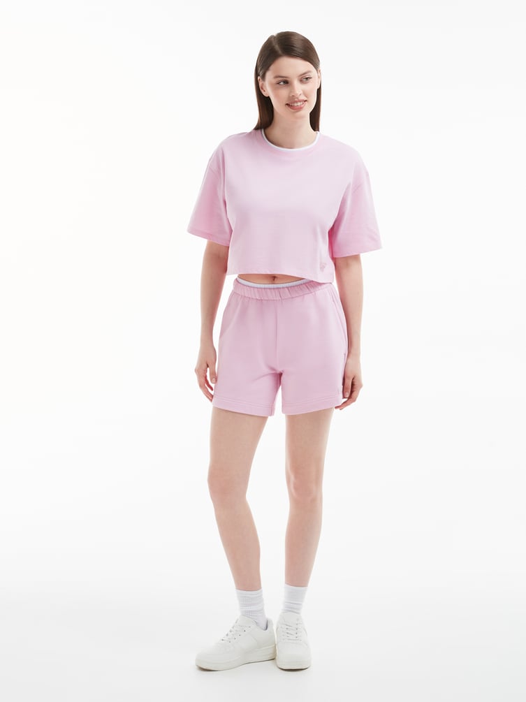 Короткая футболка оверсайз Color Basic