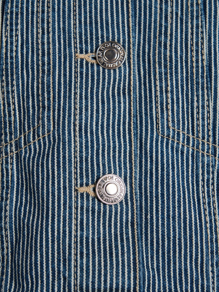 Куртка джинсовая в полоску