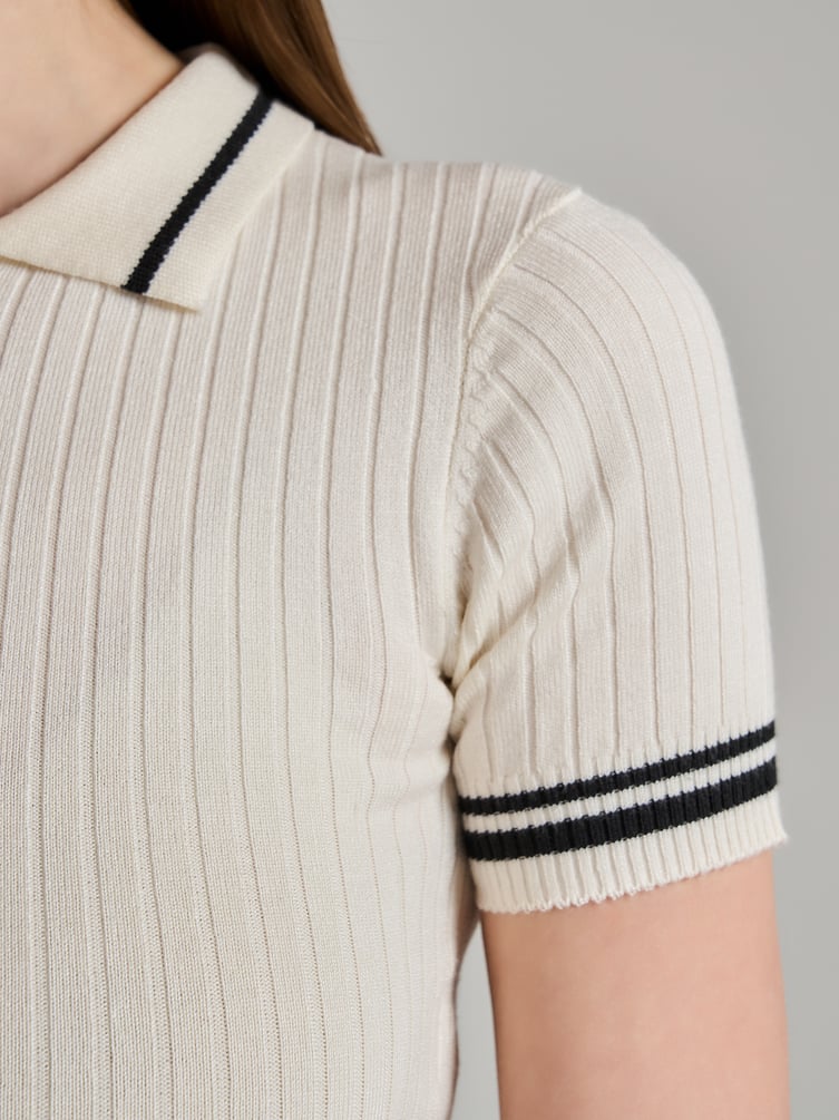 Джемпер-поло с коротким рукавом