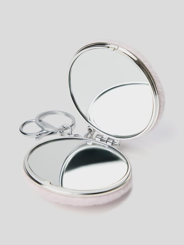 Карманное зеркало плюшевое