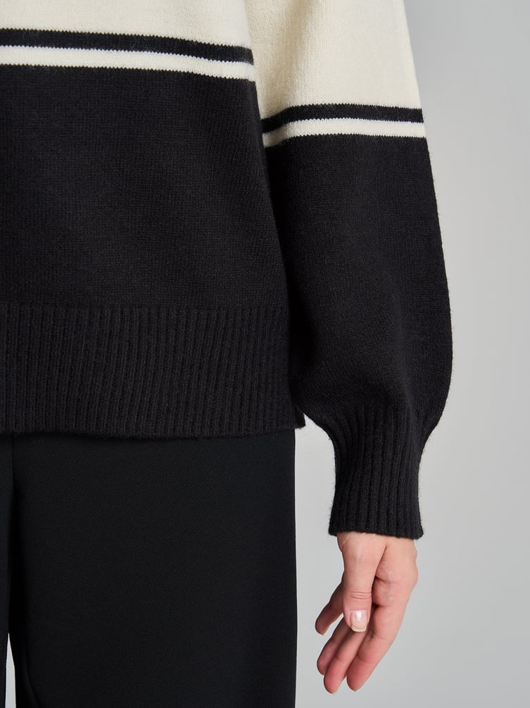 Свитер поло в плоску