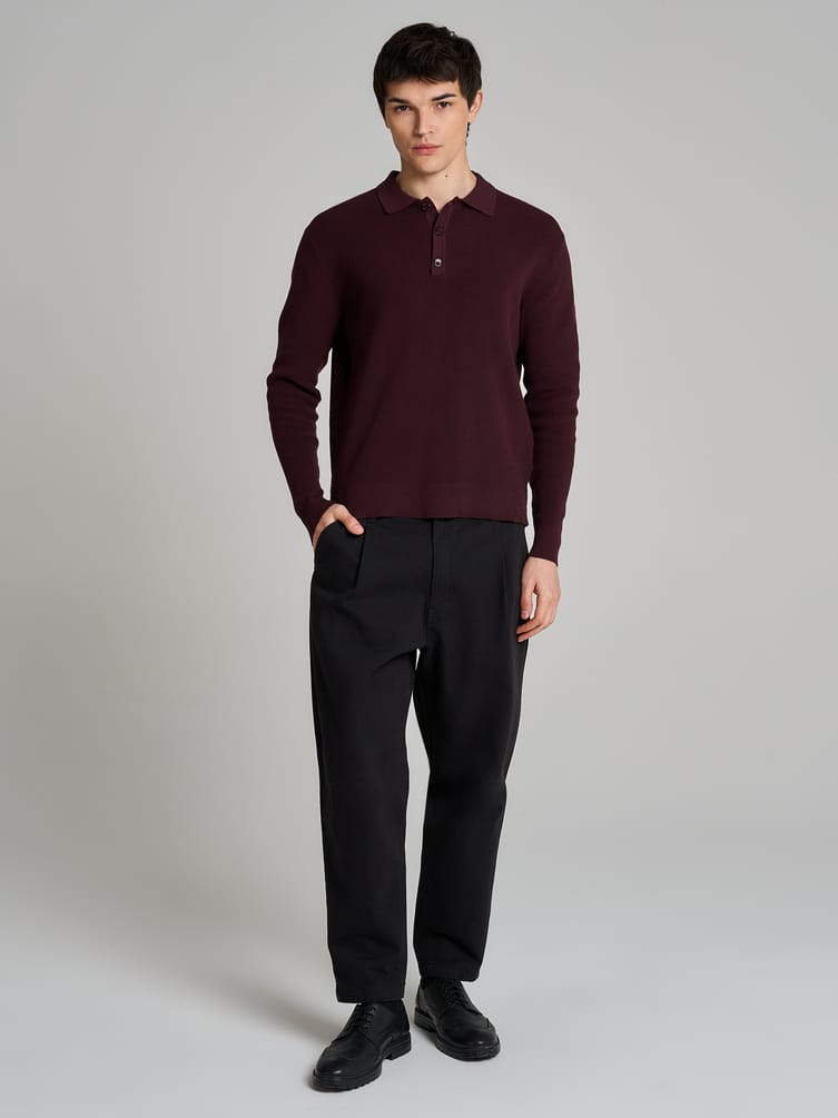 Джемпер деловой с воротником