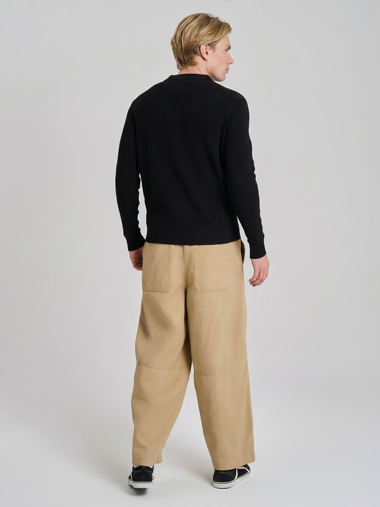 Брюки летние широкие на резинке