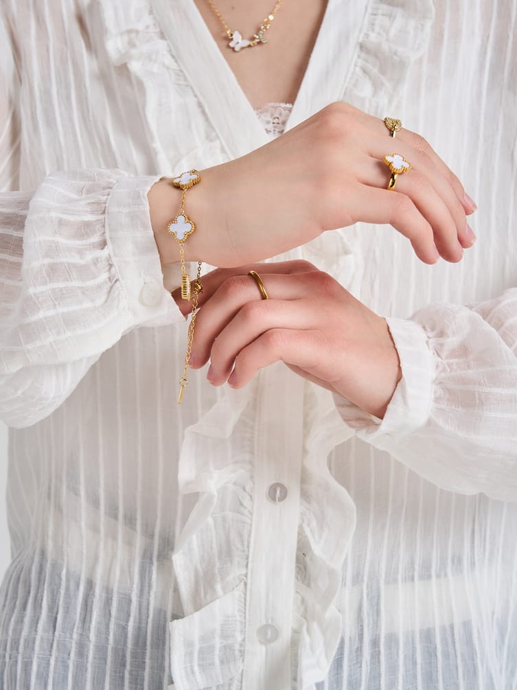 Рубашка шифоновая с воланами