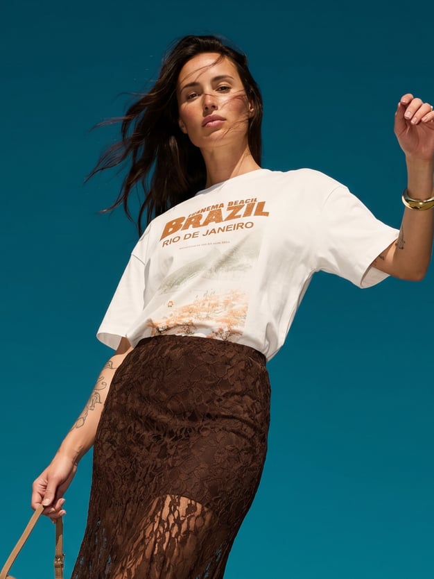 Футболка с принтом Brazil