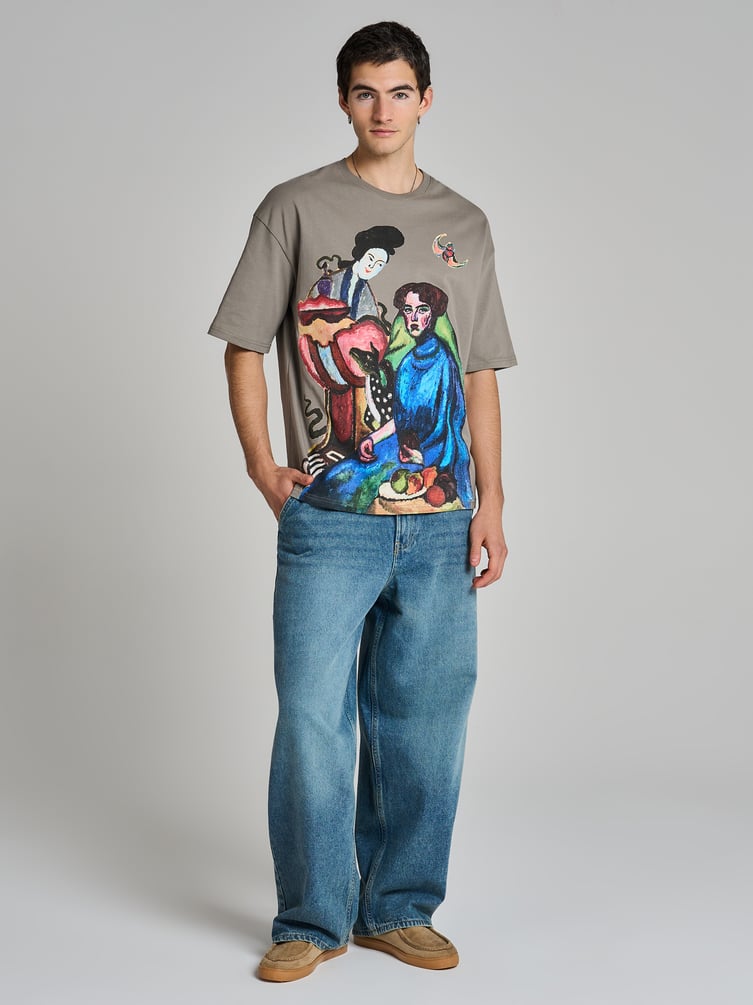 Футболка с принтом картин Третьяковской галереи