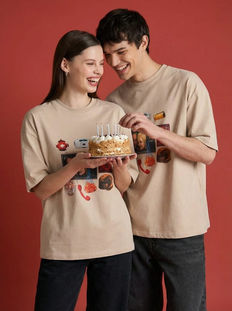 Футболка оверсайз с принтом Мосфильм