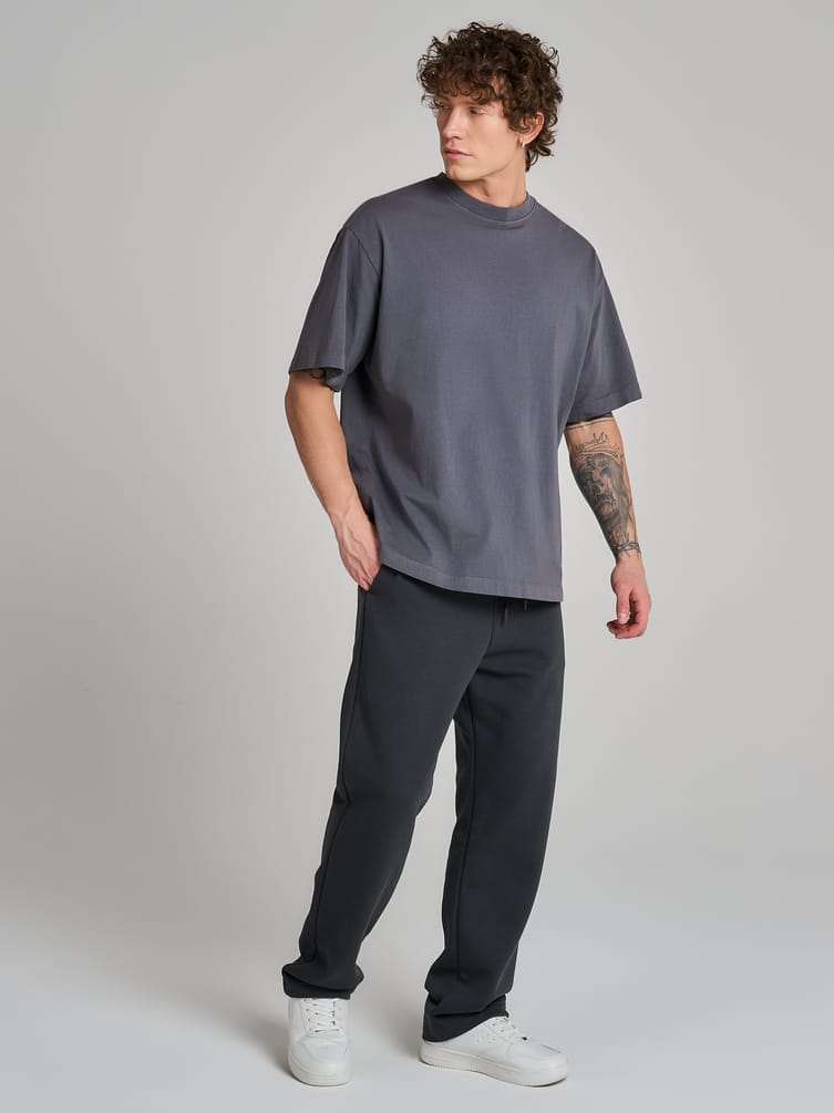 Теплые брюки прямые с начесом