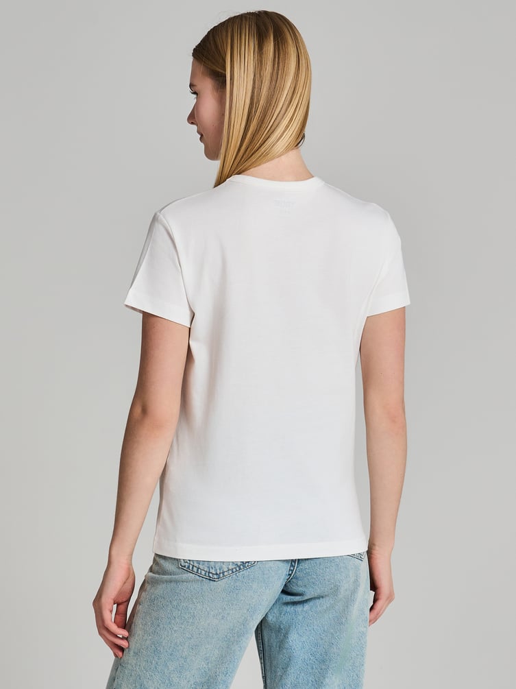 Хлопковая футболка с принтом