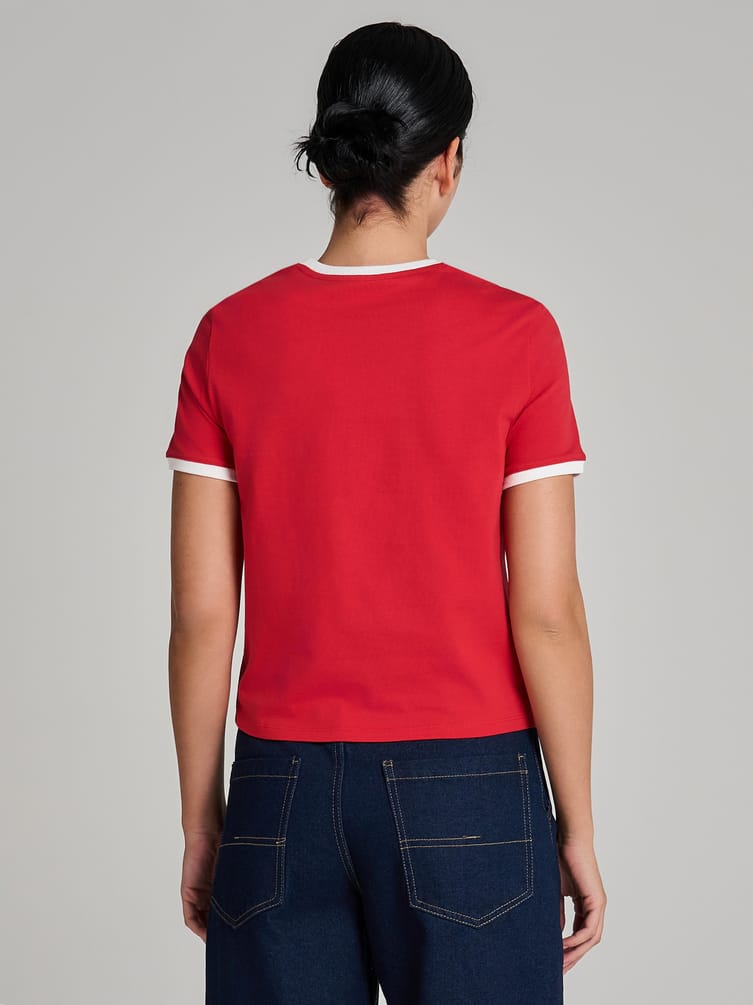 Облегающая футболка с надписью