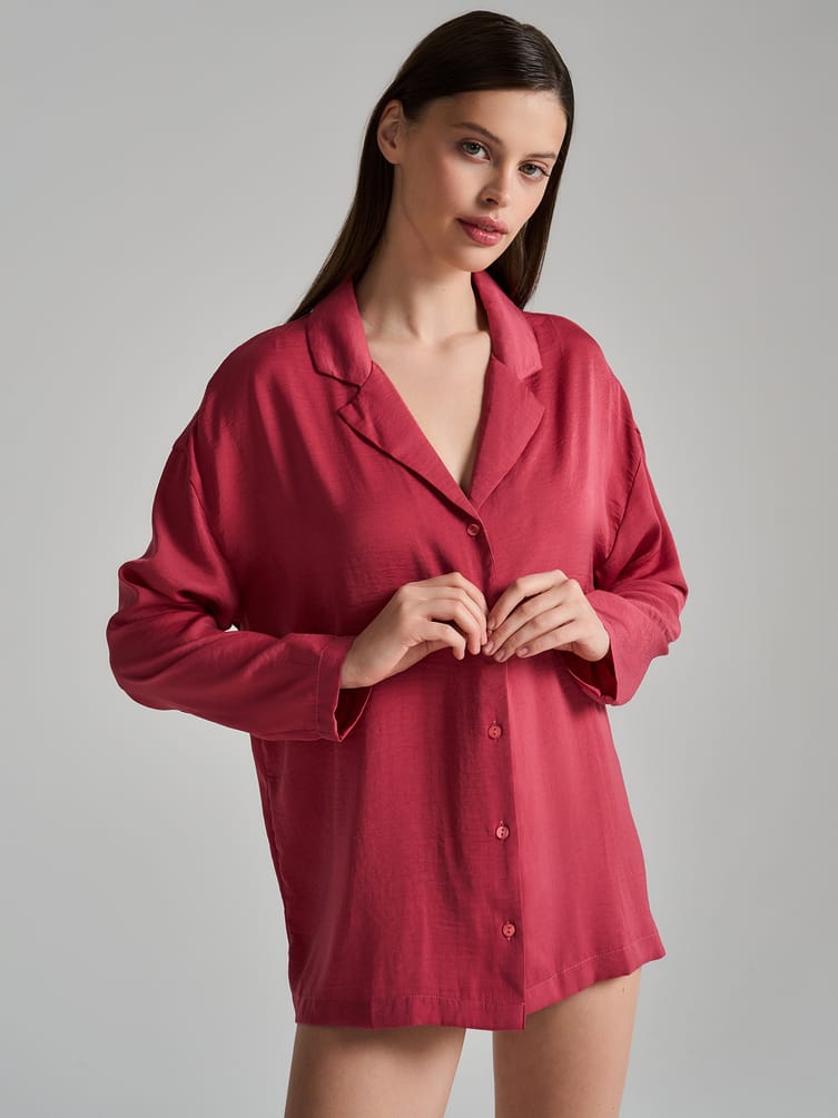 Платье-рубашка для дома