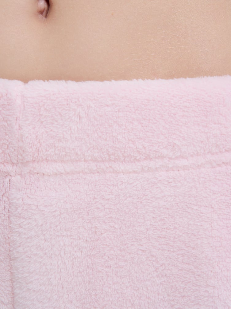 Плюшевая пижама с вышивкой и брюками