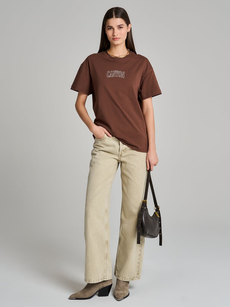 Хлопковая футболка с надписью на спине