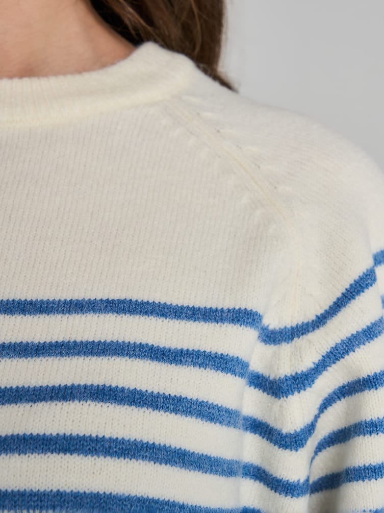 Джемпер трикотажный в полоску
